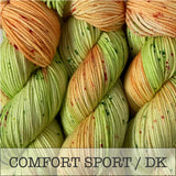 BARTLETT PEAR // Hand Dyed Yarn // Speckled Variegated Yarn