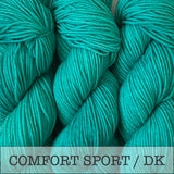 FAKE IT TEAL YOU MAKE IT // Hand Dyed Yarn // Tonal Yarn
