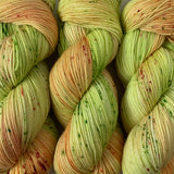 BARTLETT PEAR // Hand Dyed Yarn // Speckled Variegated Yarn