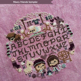 FIBERY FRIENDS SAMPLER (Cross-Stitch Kit) - Frosted Pumpkin Stitchery