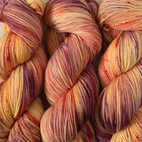 FREESTONE PEACH // Hand Dyed Yarn // Speckle Variegated Yarn