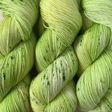 GRANNY SMITH // Hand Dyed Yarn // Speckled Tonal Yarn