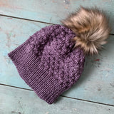 AMETHYST BROOCH // Hand Dyed Yarn // Tonal Yarn