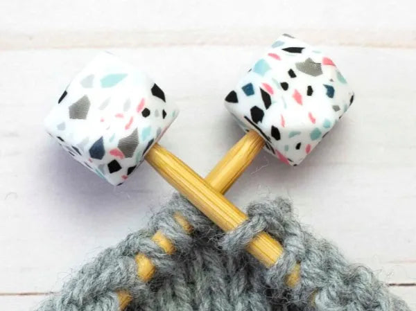 Iced Coffee Stitch Stoppers Knitting Needles Point Protectors