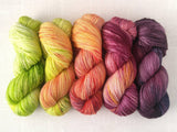 GRANNY SMITH // Hand Dyed Yarn // Speckled Tonal Yarn