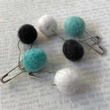 BITTY POM-POM STITCH MARKERS (Set of 6)
