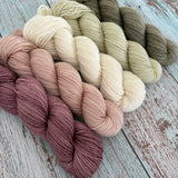 BC ORCHARDS // SET DE MEDIA MADEJA // Hilo teñido a mano // Hilo degradado moteado