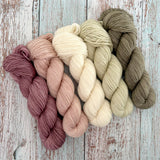 BC ORCHARDS // SET DE MEDIA MADEJA // Hilo teñido a mano // Hilo degradado moteado