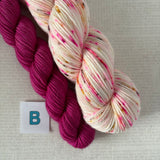 APPETIZER SOCK SETS - 50g Half Skein w/ Coordinating 20g Mini