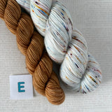 APPETIZER SOCK SETS - 50g Half Skein w/ Coordinating 20g Mini