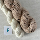 APPETIZER SOCK SETS - 50g Half Skein w/ Coordinating 20g Mini