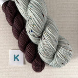 APPETIZER SOCK SETS - 50g Half Skein w/ Coordinating 20g Mini