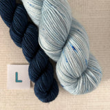 APPETIZER SOCK SETS - 50g Half Skein w/ Coordinating 20g Mini