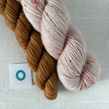 APPETIZER SOCK SETS - 50g Half Skein w/ Coordinating 20g Mini