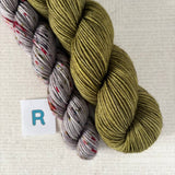 APPETIZER SOCK SETS - 50g Half Skein w/ Coordinating 20g Mini