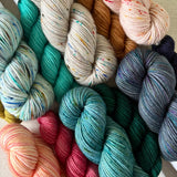 APPETIZER SOCK SETS - 50g Half Skein w/ Coordinating 20g Mini